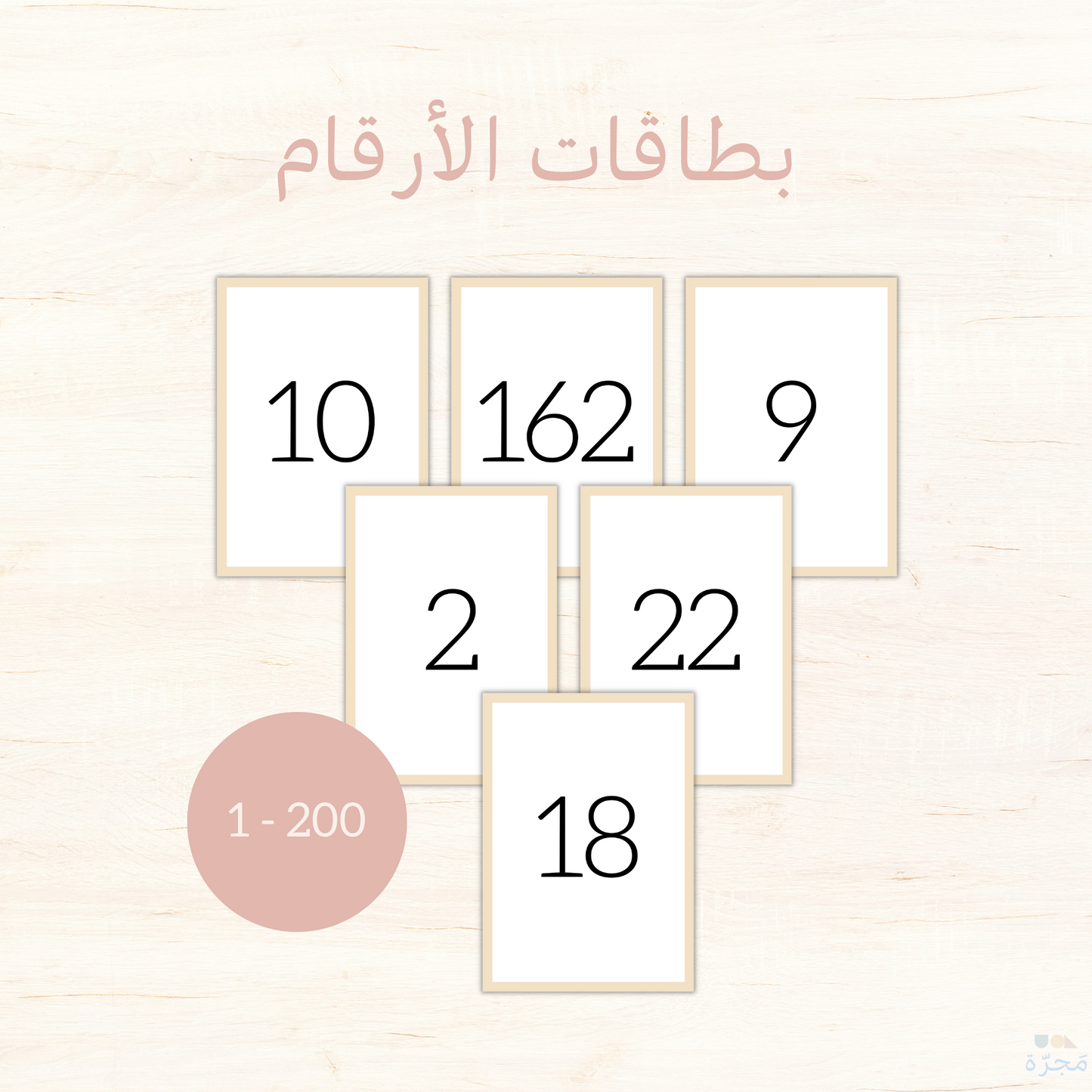 بطاقات الأرقام