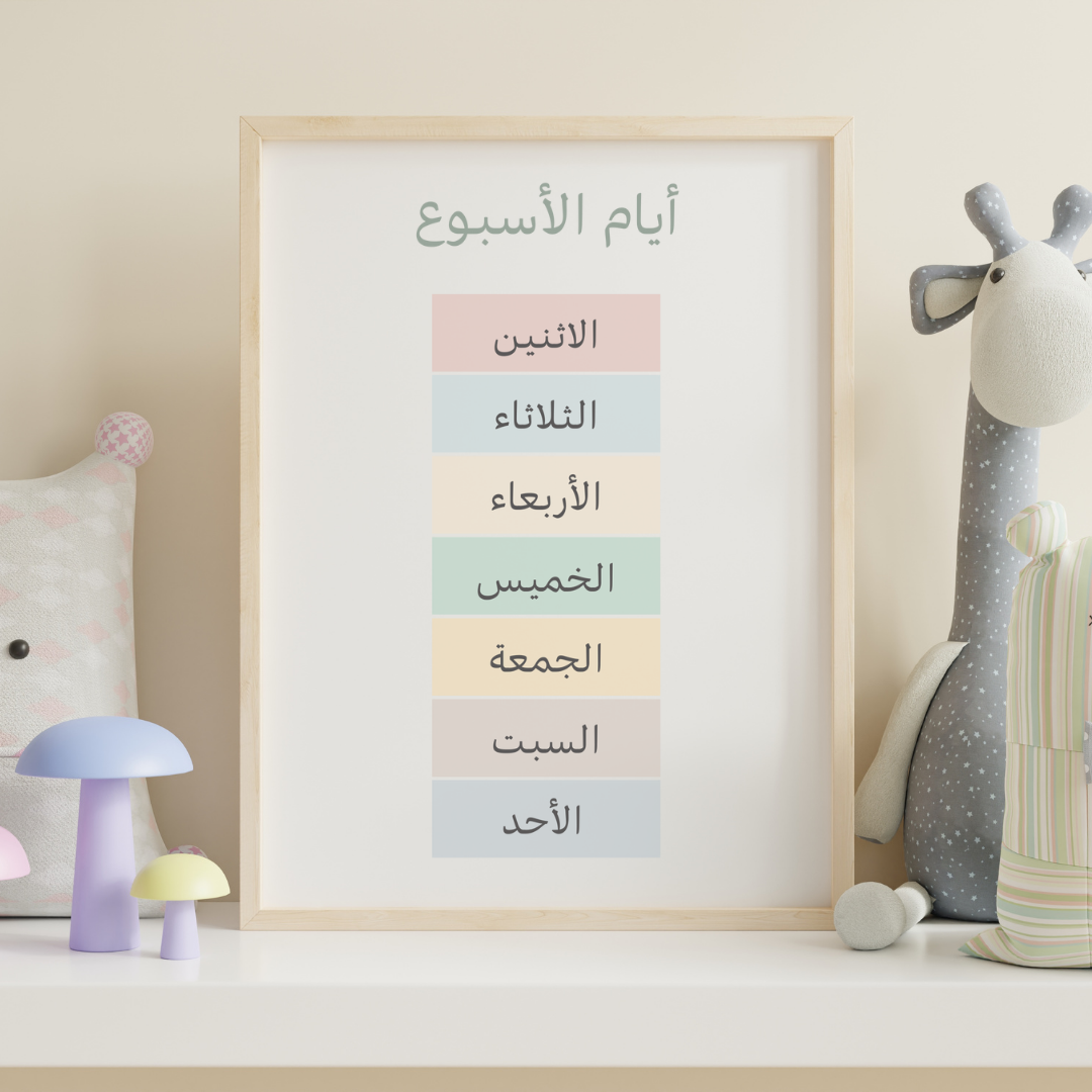 لوحة أيام الأسبوع